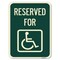 Signmission Reserved for With AccessibleHeavy-Gauge Aluminum Rust Proof Parking Sign, 18" x 24", A-1824-24430 A-1824-24430 - alternate 1